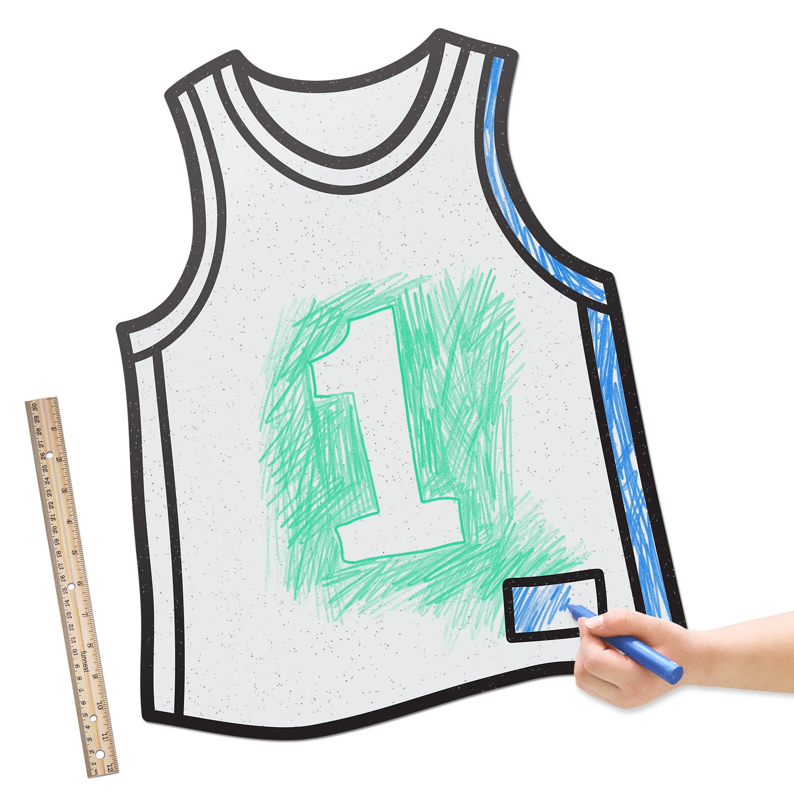 Basketball Jersey — Sports Gear Dry Erase Wall Decor— Not a Decal, Way  Better – doodle-face